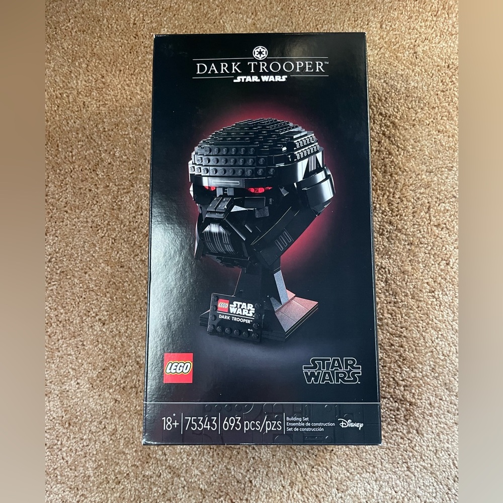 LEGO (75343) Star Wars: Dark Trooper Helmet Retired BRAND NEW FACTORY SEALED
